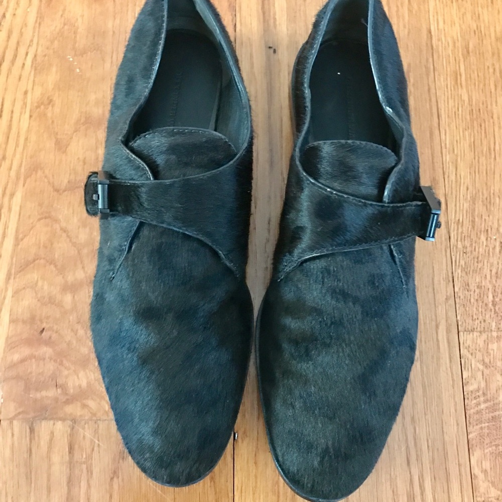 Alexander Wang Pony Hair "Ruby" Oxford Loafers.
